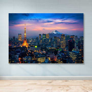 Quadro em Tela Decorativa Multicolor com Moldura de Madeira 100x140 cm