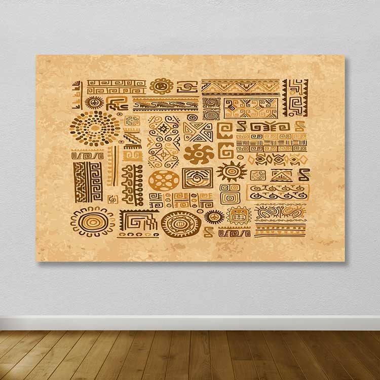 Tela Decorativa Multicolor em Canvas 100x140 cm com Moldura 100% Madeira (3–4 cm)