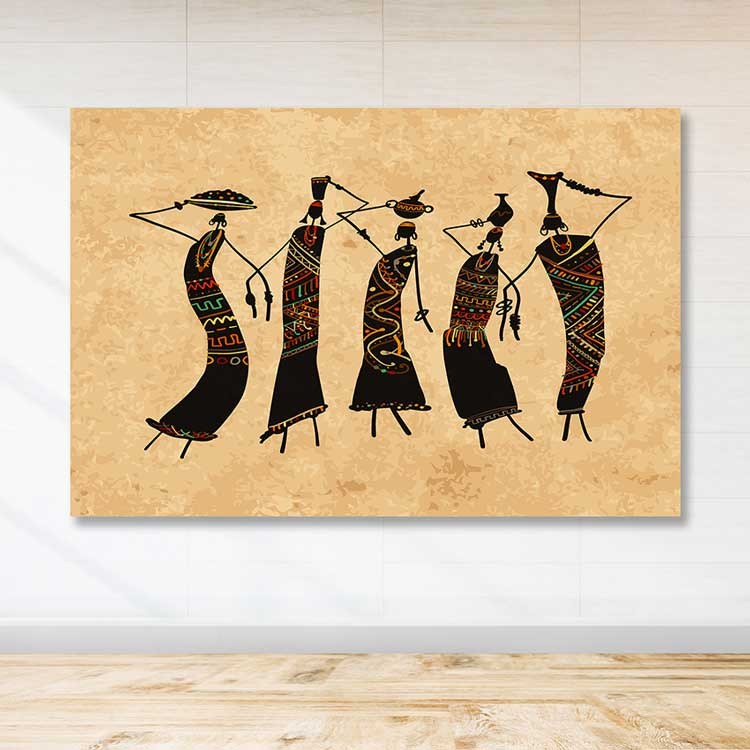 Tela Decorativa em Canvas Multicolor com Moldura de Madeira (3–4 cm) 100x140 cm