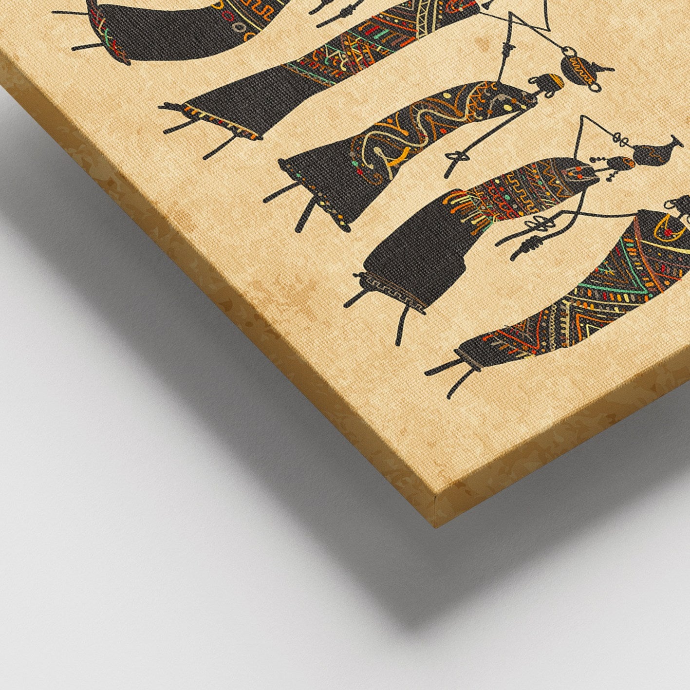 Tela Decorativa em Canvas Multicolor com Moldura de Madeira (3–4 cm) 100x140 cm