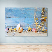 Quadro Decorativo em Tela Multicolor 100x140 cm com Moldura de Madeira (3–4 cm)