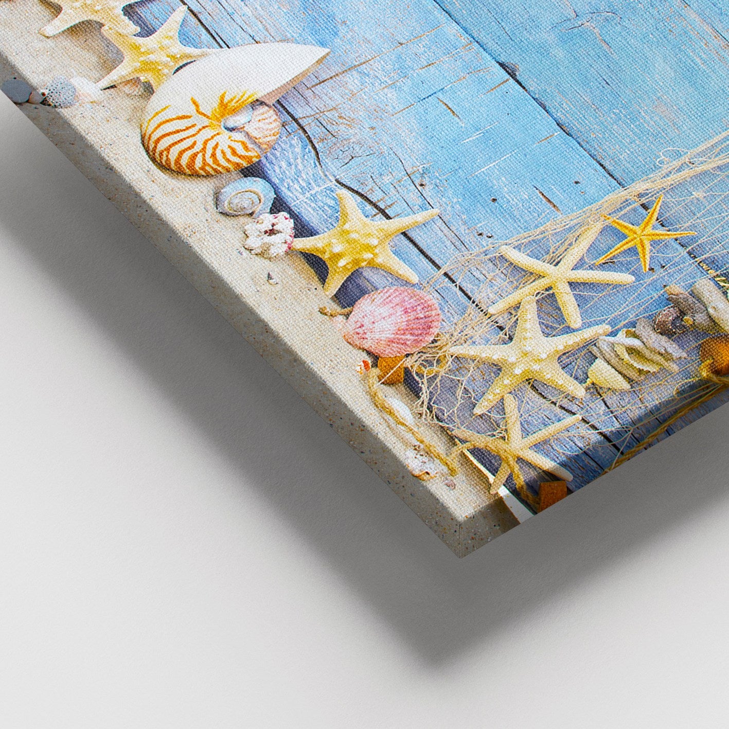 Quadro Decorativo em Tela Multicolor 100x140 cm com Moldura de Madeira (3–4 cm)