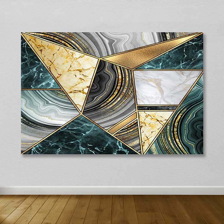 Quadro em Tela Decorativo Multicolor 100x140 cm – 100% Canvas com Moldura de Madeira (3–4 cm)