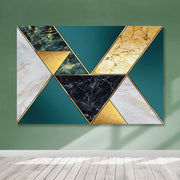 Quadro Decorativo em Tela Multicolor 100x140 cm — Tela 100% com Moldura de Madeira (3–4 cm)