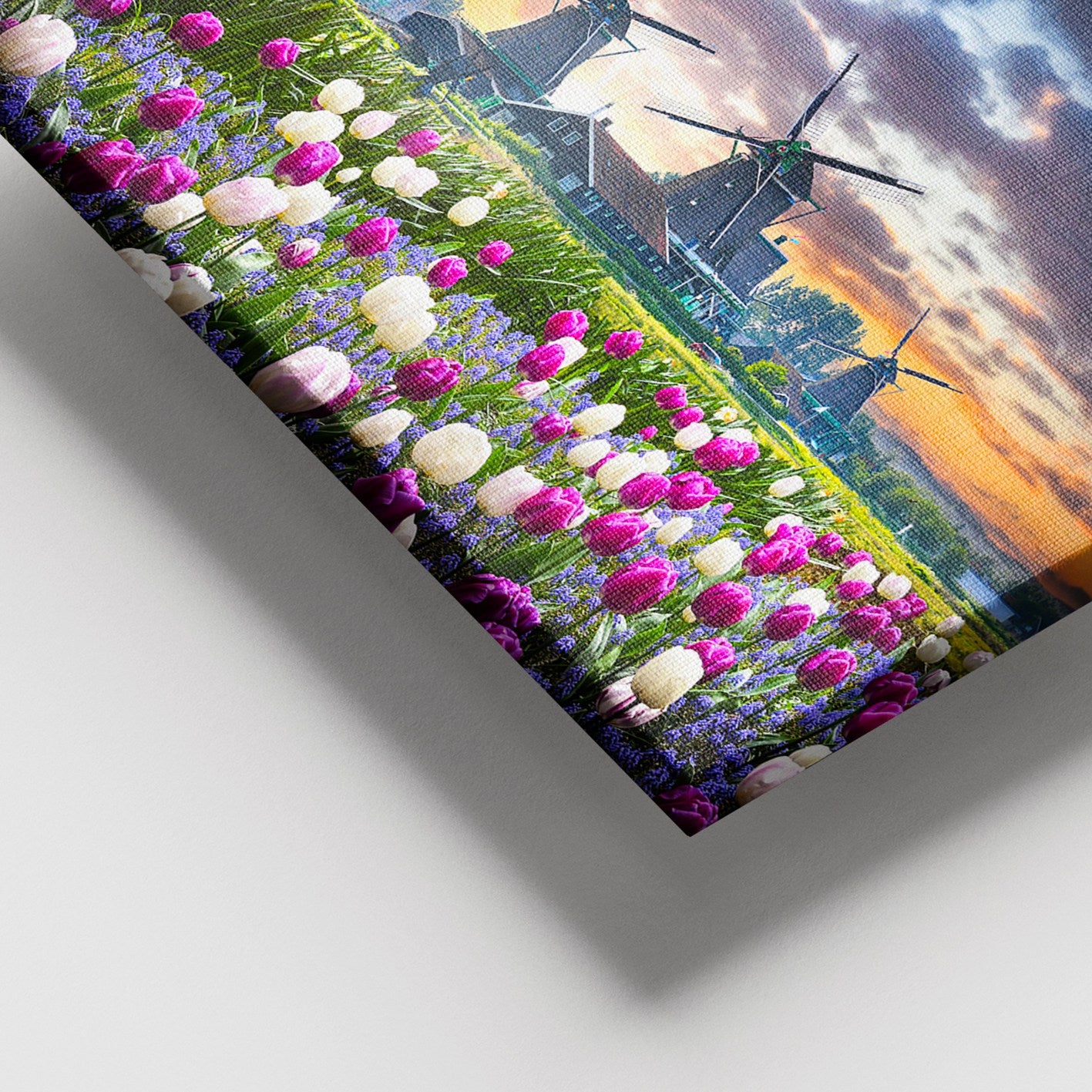 Quadro em Tela 100% Canvas Multicolor 100 x 140 cm com Moldura de Madeira (3–4 cm)