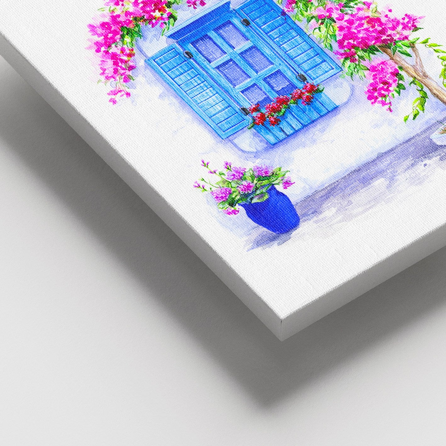 Quadro em Tela Decorativa Multicolor 100x140 cm com Moldura de Madeira (3–4 cm) – 100% Canvas