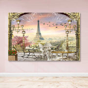 Quadro Decorativo em Tela Multicolor 100 x 140 cm com Moldura de Madeira (3–4 cm) – 100% Canvas