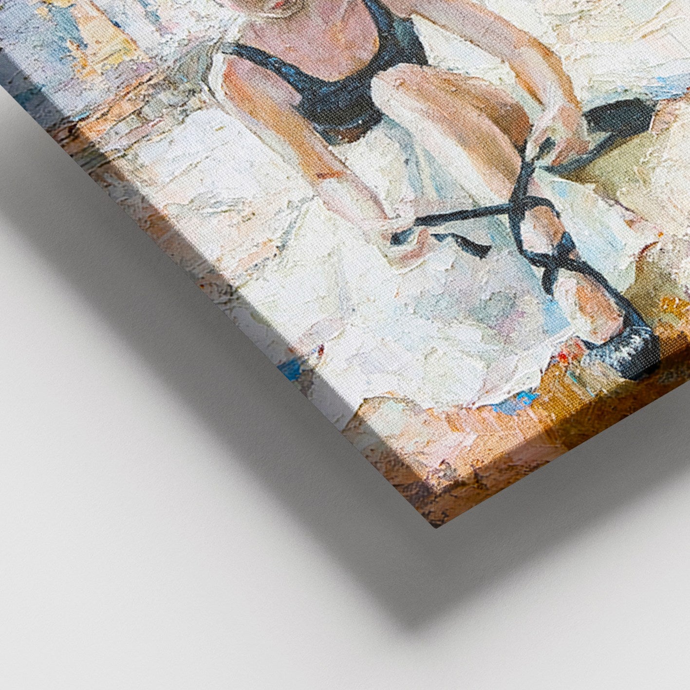 Quadro em Tela Decorativa Multicolor 100 x 140 cm – Canvas 100% com Moldura de Madeira (3–4 cm)