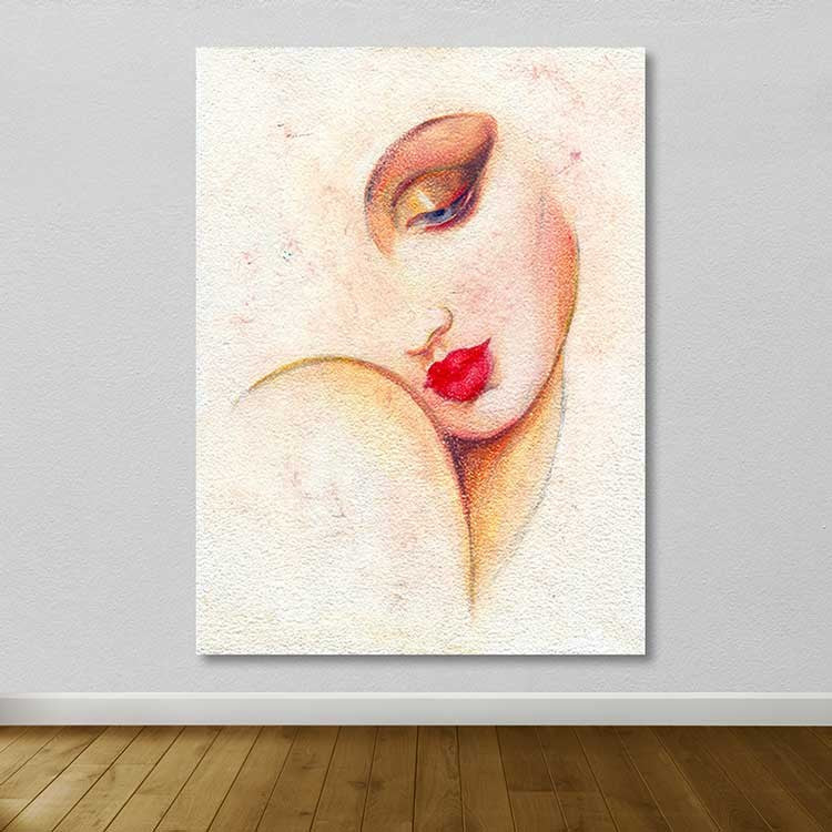 Quadro em Tela Decorativa Multicolor 100x140 cm com Moldura de Madeira (3–4 cm)