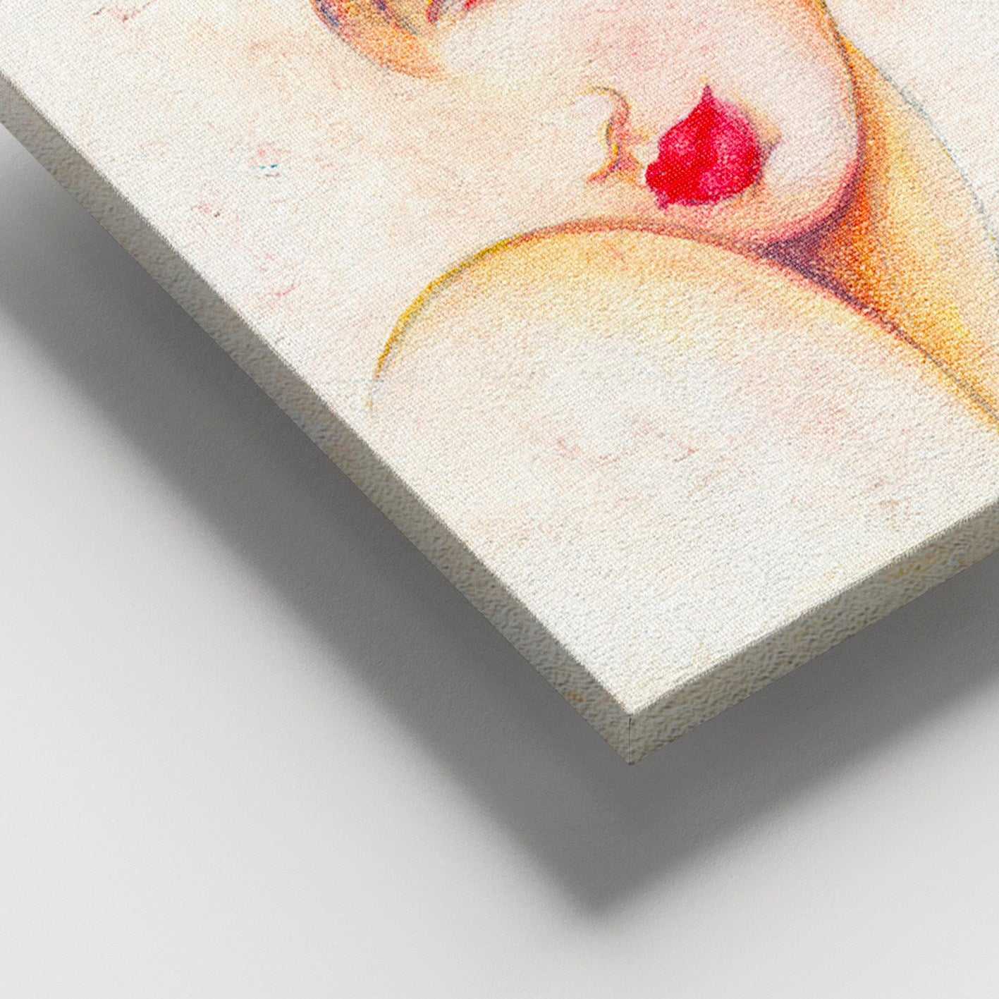 Quadro em Tela Decorativa Multicolor 100x140 cm com Moldura de Madeira (3–4 cm)