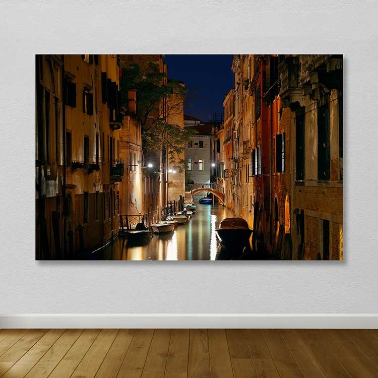 Quadro em Tela Decorativa Multicolor 100% Canvas com Moldura de Madeira 3-4 cm, 100 x 140 cm