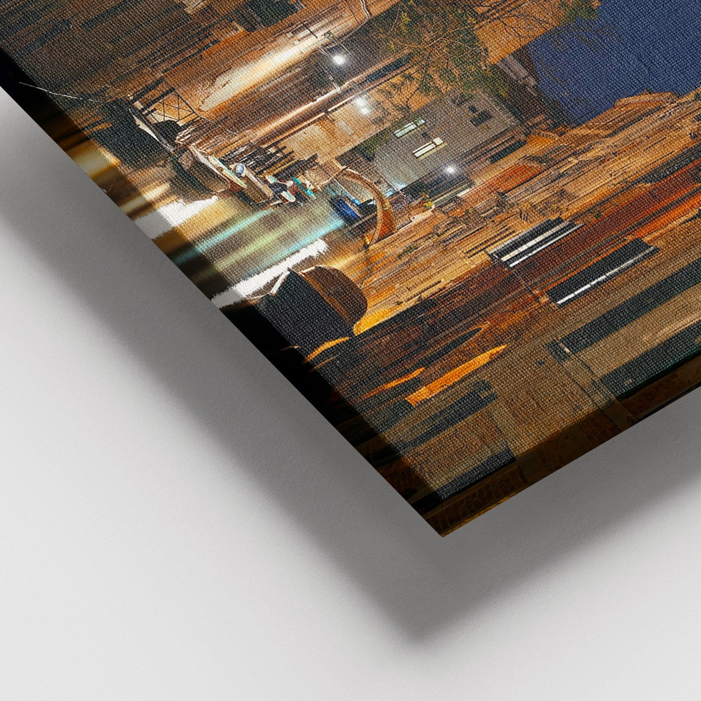 Quadro em Tela Decorativa Multicolor 100% Canvas com Moldura de Madeira 3-4 cm, 100 x 140 cm