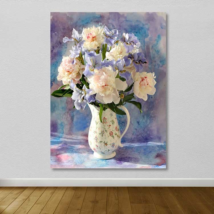 Quadro em Tela Decorativo Multicolor 100x140 cm – 100% Canvas, Moldura de Madeira 3–4 cm