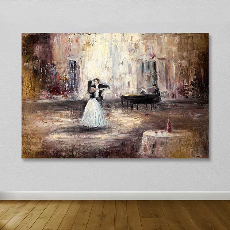 Tela Decorativa Multicolor 100% Canvas com Moldura de Madeira (3–4 cm) – 100 x 140 cm