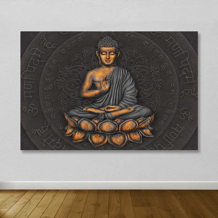 Tela Decorativa em Canvas Multicolor 100x140 cm com Moldura de Madeira (3–4 cm)