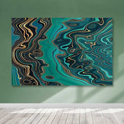 Quadro Decorativo em Tela Multicolor com Moldura de Madeira, 100x140 cm