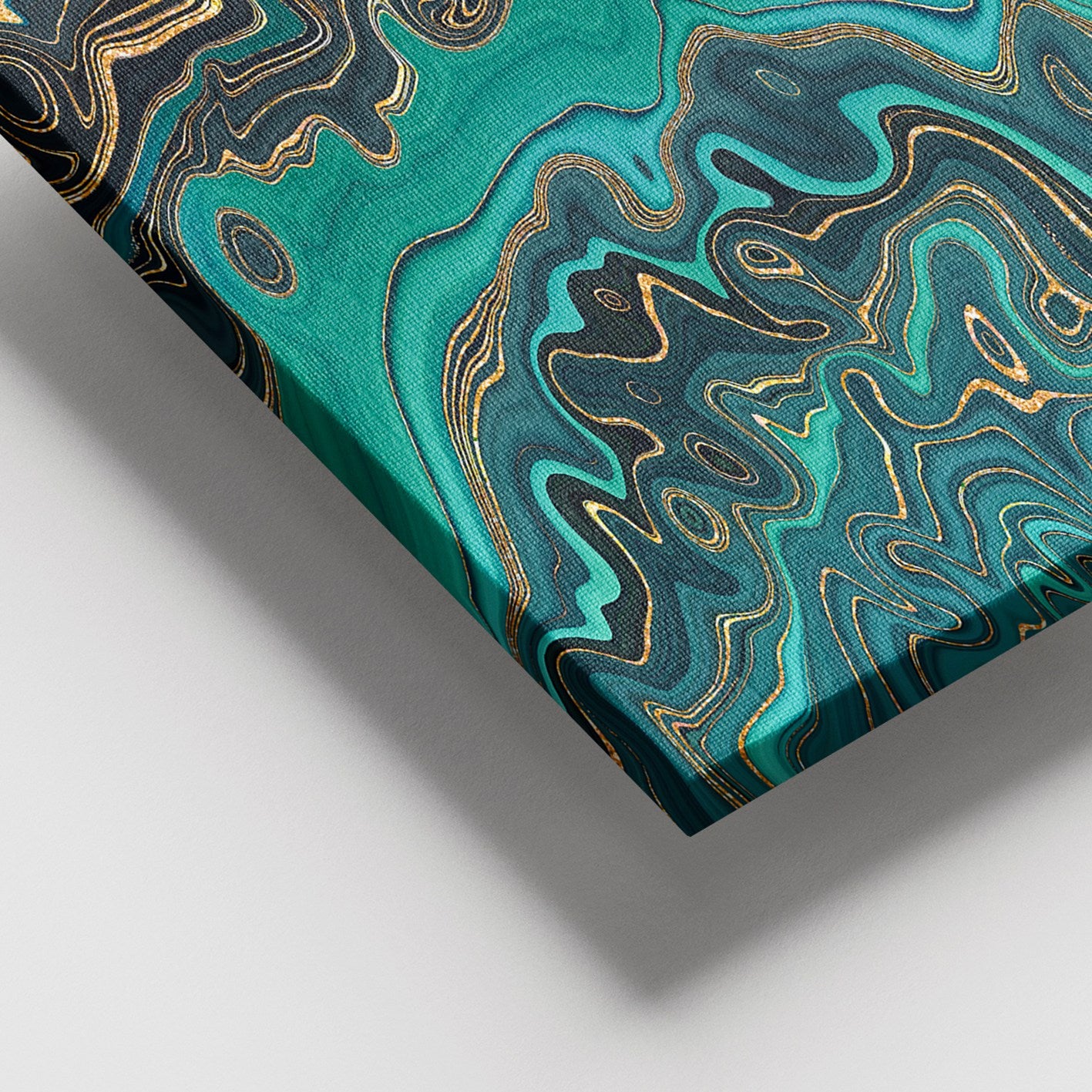 Quadro Decorativo em Tela Multicolor com Moldura de Madeira, 100x140 cm