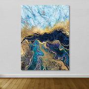 Quadro Decorativo em Tela 100% Canvas, Multicolor, com Moldura de Madeira (3–4 cm), 100 x 140 cm