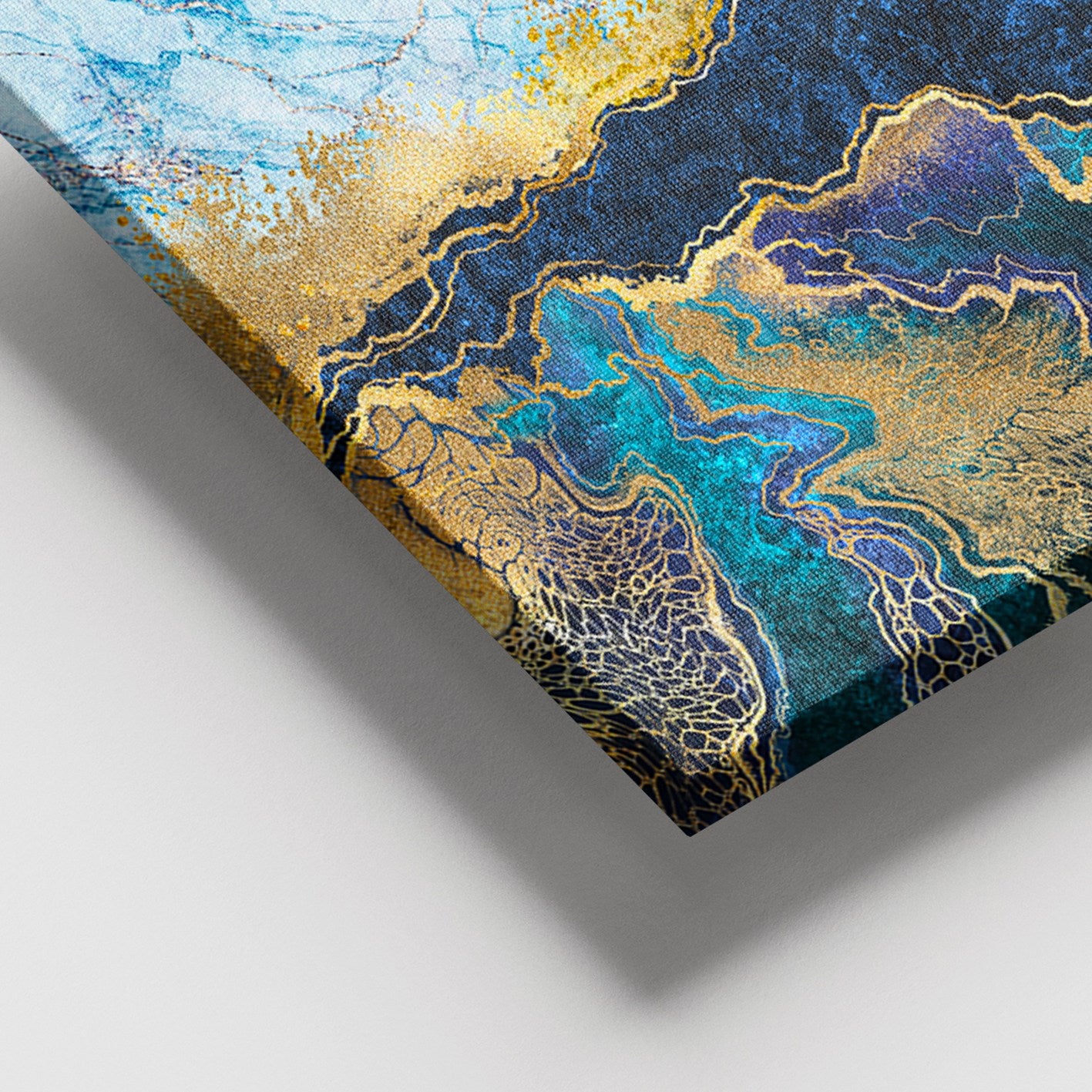 Quadro Decorativo em Tela 100% Canvas, Multicolor, com Moldura de Madeira (3–4 cm), 100 x 140 cm