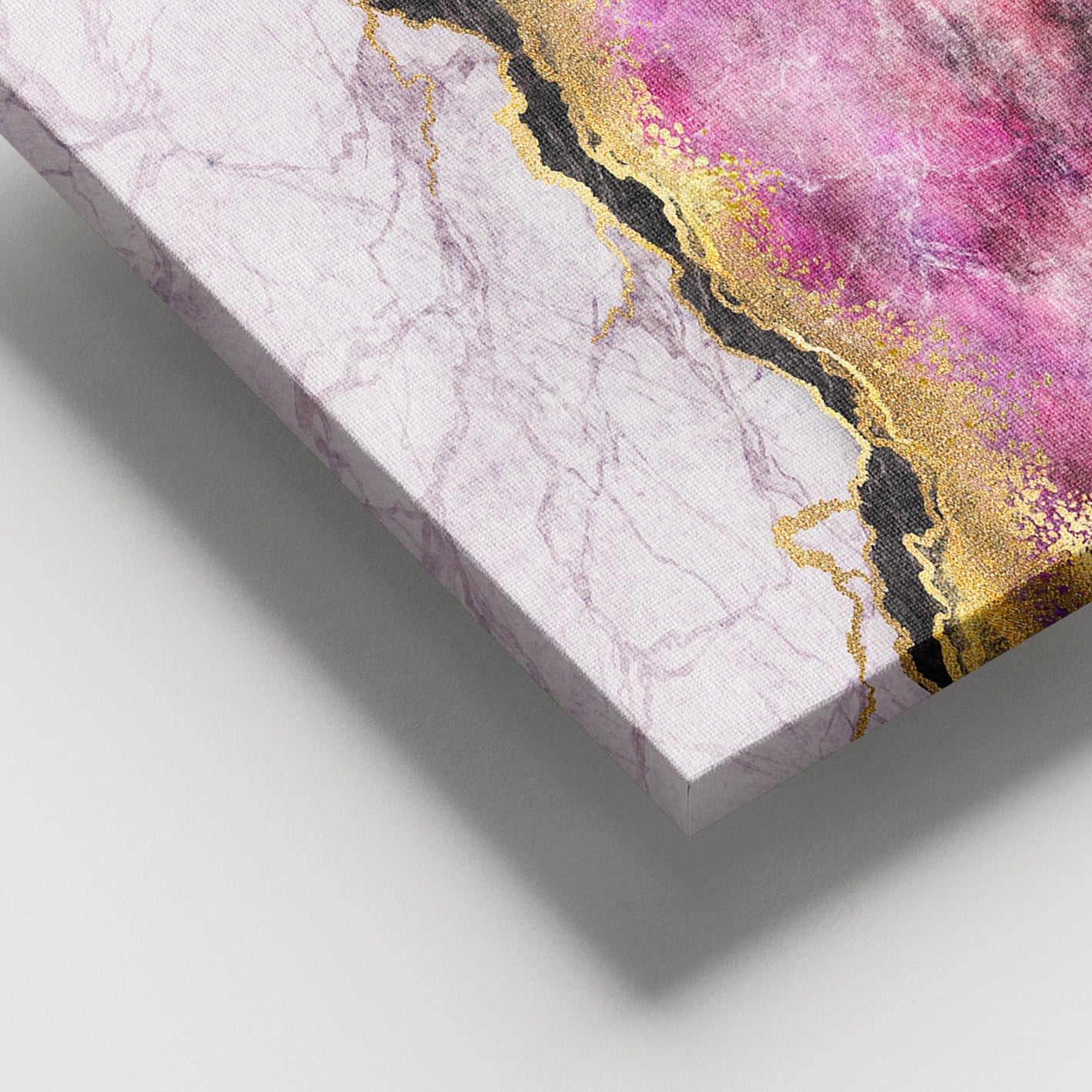 Quadro em Tela Decorativa Multicolor com Moldura de Madeira 100x140 cm