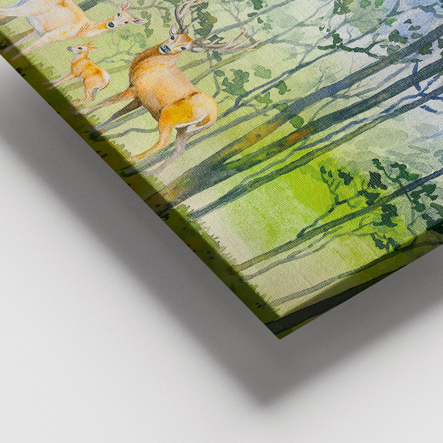 Tela Decorativa em Canvas Multicolor 100 x 140 cm com Moldura de Madeira (3–4 cm)