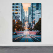 Quadro em Tela Decorativa Multicolor 100x140 cm com Moldura de Madeira (3–4 cm) – 100% Canvas