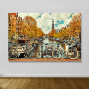 Quadro em Tela Decorativa Multicolor 100x140 cm com Moldura de Madeira (Espessura 3–4 cm) – 100% Canvas