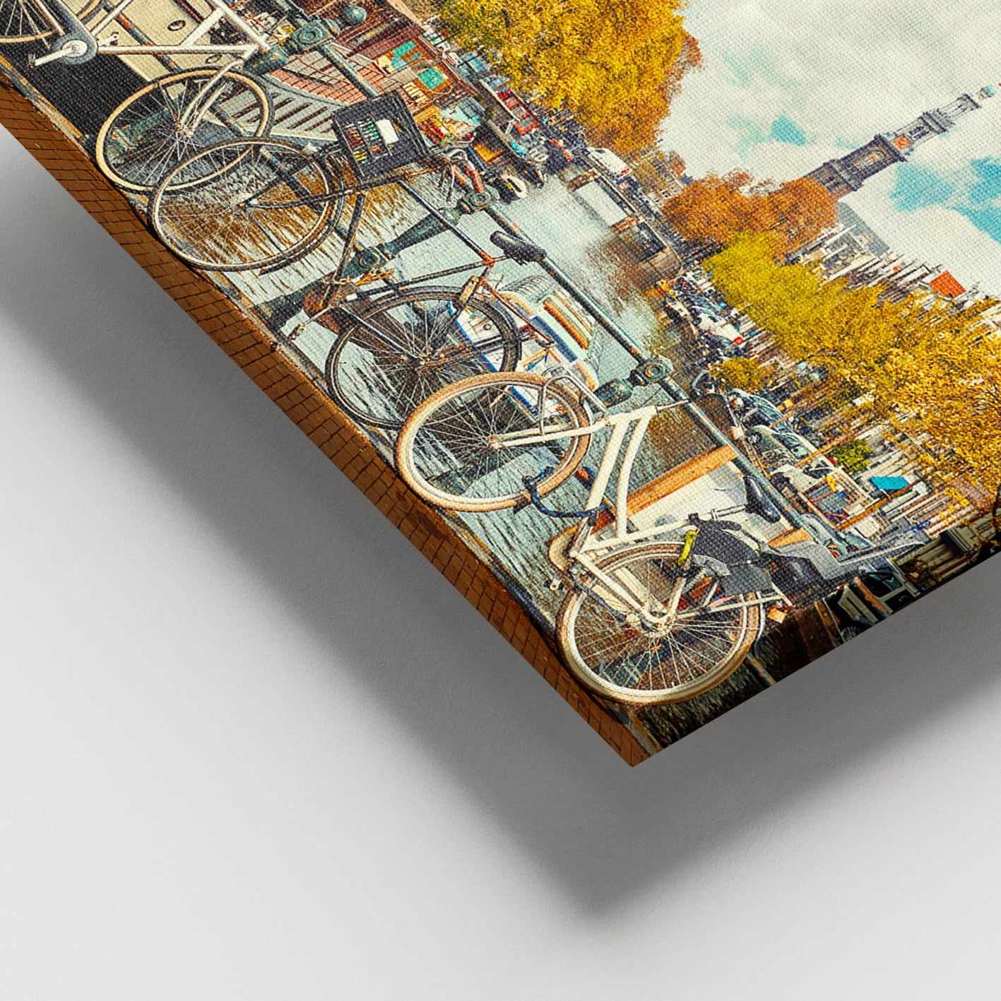 Quadro em Tela Decorativa Multicolor 100x140 cm com Moldura de Madeira (Espessura 3–4 cm) – 100% Canvas