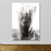 Quadro em Tela Decorativo Multicolor 100x140 cm com Moldura de Madeira (3-4 cm) – 100% Canvas