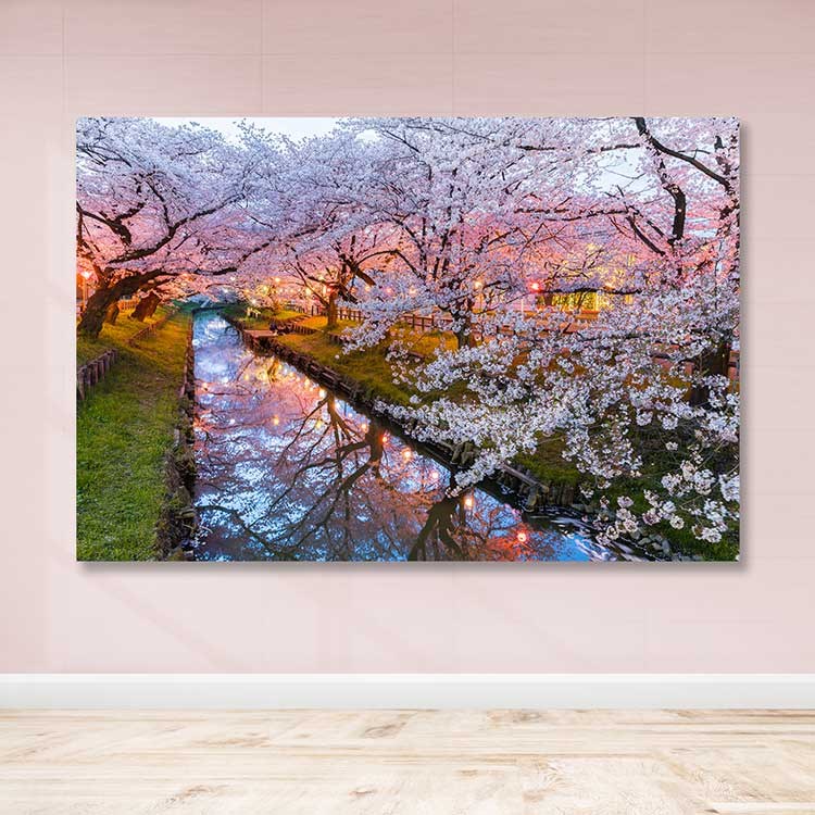 Quadro em Tela Decorativa Multicolor 100 x 140 cm – Canvas 100% com Moldura de Madeira (3-4 cm)