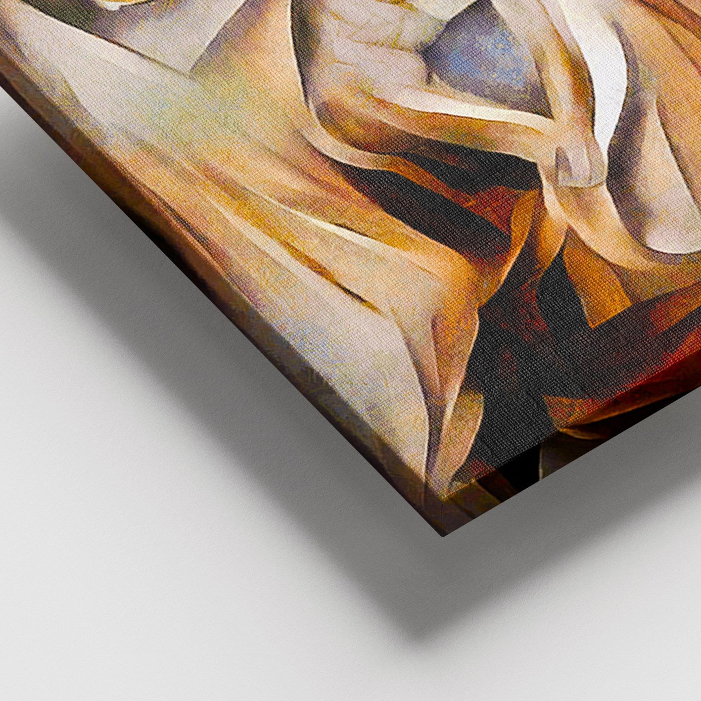 Tela Decorativa em Canvas Multicolor com Moldura de Madeira (3–4 cm), 100x140 cm