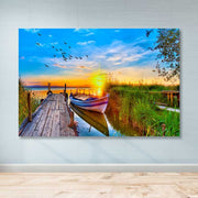 Tela Decorativa Multicolor 100x140 cm – 100% Canvas com Moldura de Madeira (3–4 cm)