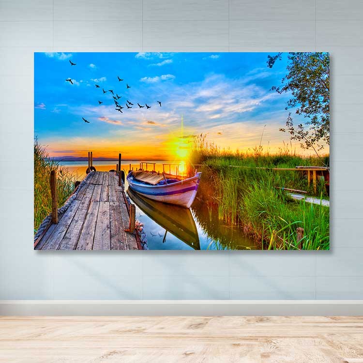 Tela Decorativa Multicolor 100x140 cm – 100% Canvas com Moldura de Madeira (3–4 cm)