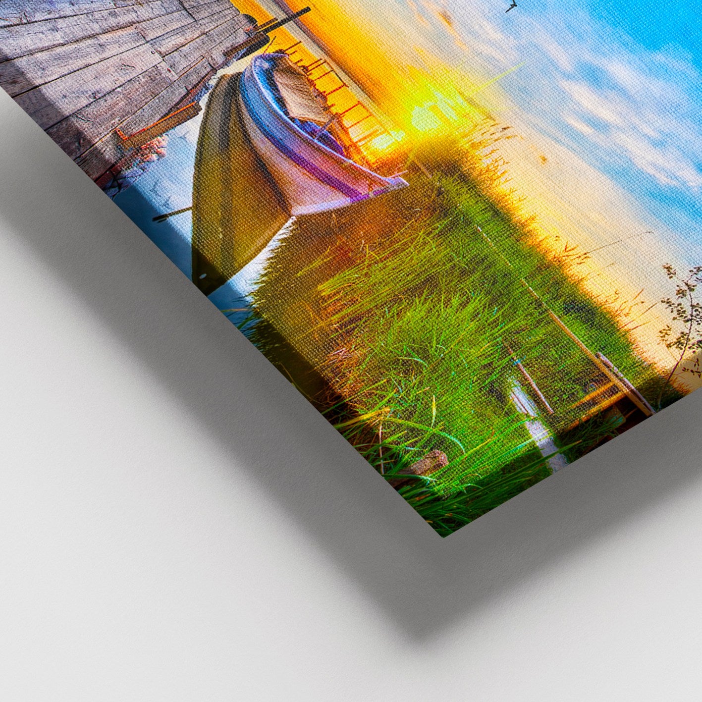 Tela Decorativa Multicolor 100x140 cm – 100% Canvas com Moldura de Madeira (3–4 cm)