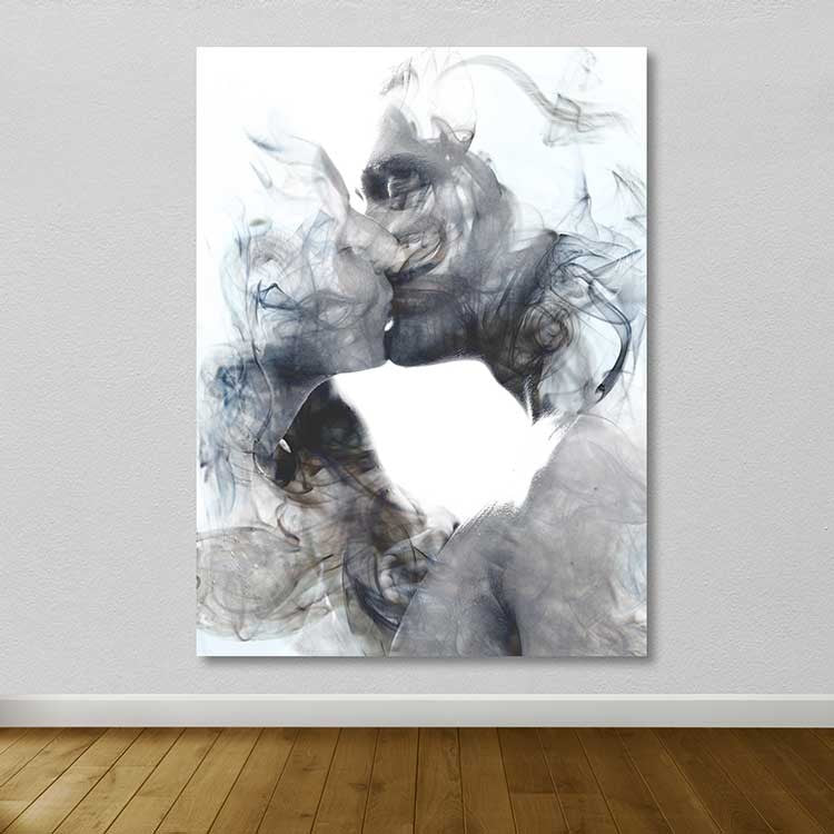 Quadro em Tela Decorativa Multicolor 100x140 cm – Canvas 100% com Moldura de Madeira 3–4 cm