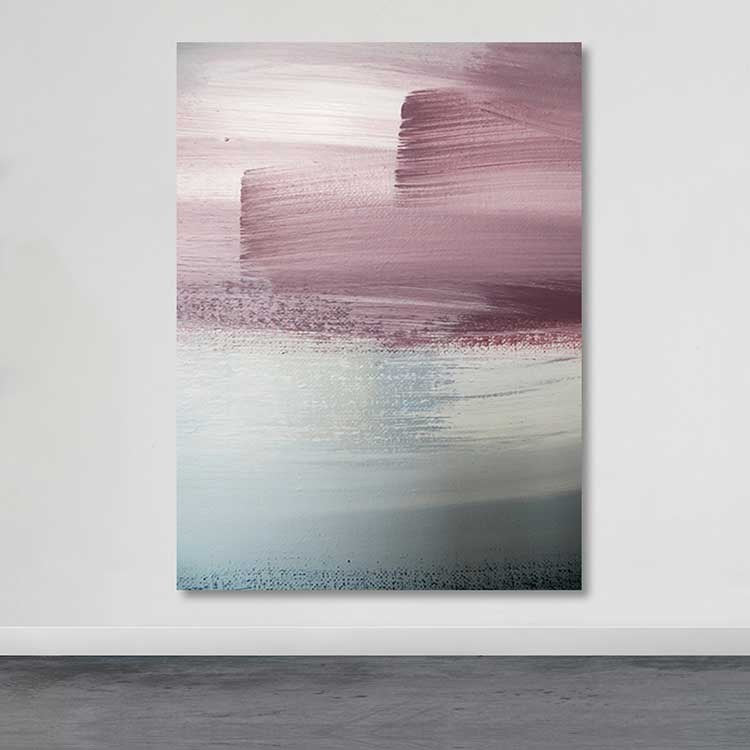 Quadro em Tela Decorativa Multicolor com Moldura de Madeira 100x140 cm (100% Tela, Moldura 3–4 cm)