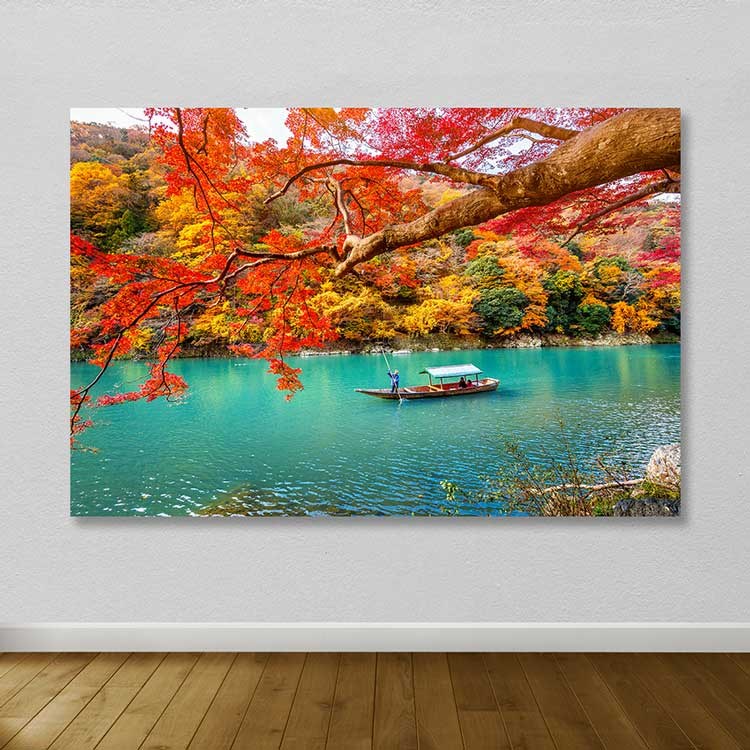 Tela Decorativa em Canvas Multicolor, Moldura de Madeira (3–4 cm), 100 x 140 cm