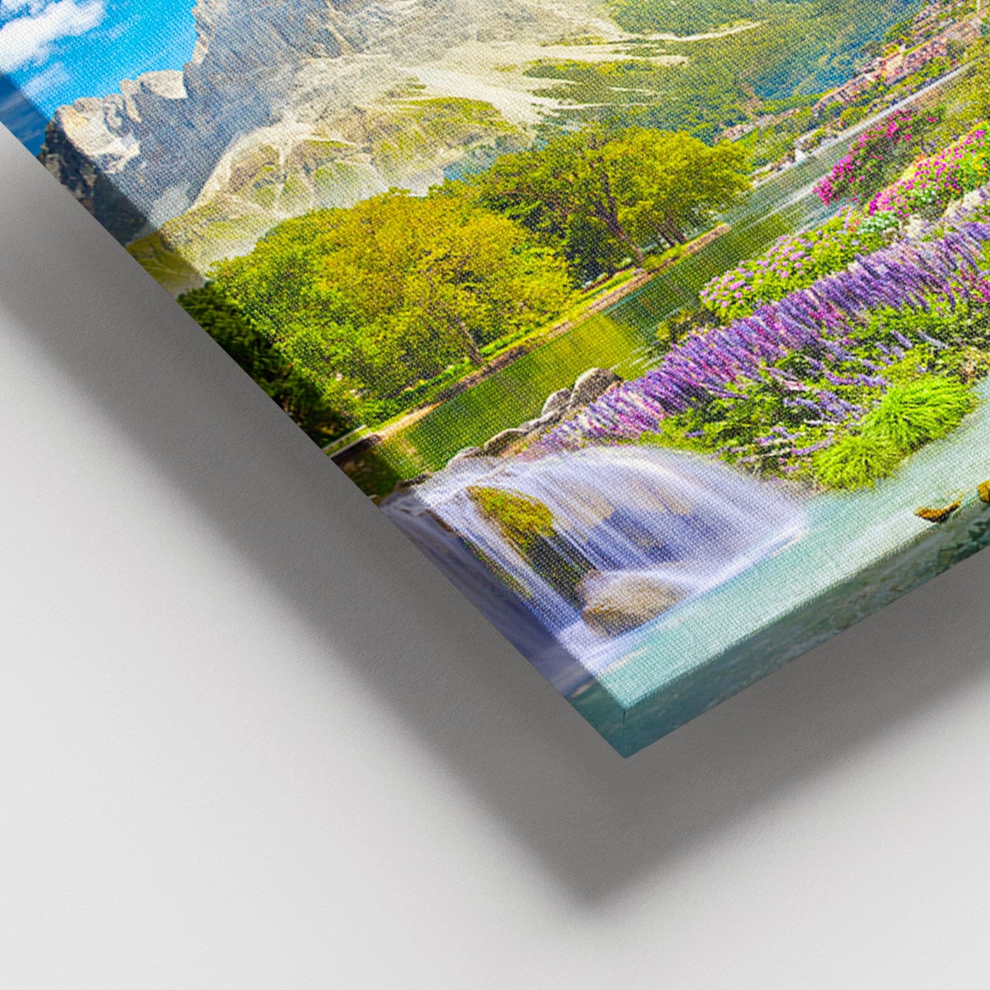 Quadro em Tela Decorativa Multicolor 100x140 cm com Moldura de Madeira (3–4 cm) – 100% Tela – Ref. 205DNT1576