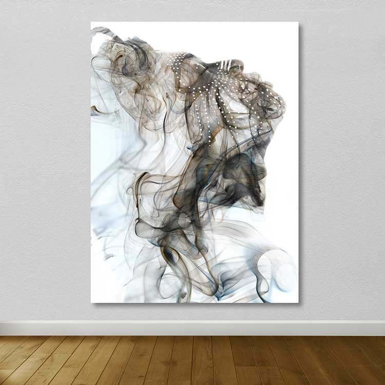 Quadro em Tela Decorativa Multicolor 100x140 cm, Canvas 100% com Moldura de Madeira 3–4 cm