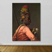 Quadro em Tela Decorativa Multicolor 100x140 cm, Canvas 100%, Moldura de Madeira 3–4 cm