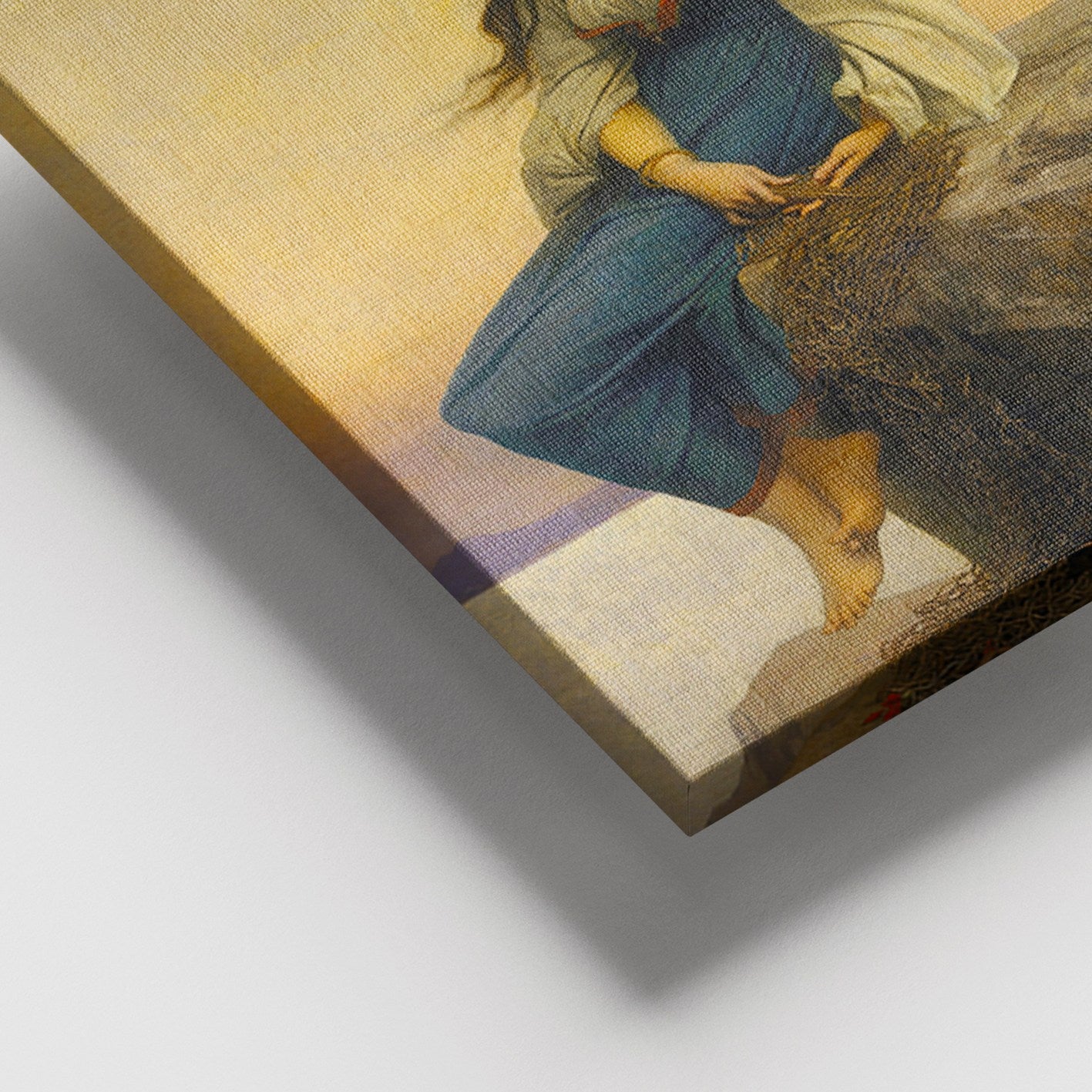 Quadro em Tela Decorativo Multicolor 100x140 cm com Moldura de Madeira (Espessura 3–4 cm) – 100% Tela