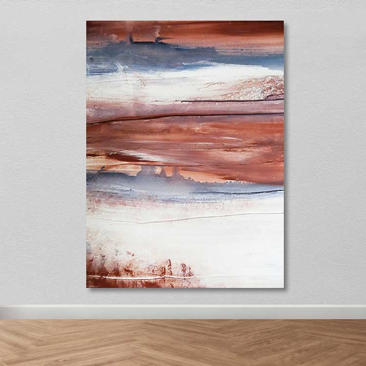 Quadro em Tela Decorativa Multicolor 100x140 cm com Moldura de Madeira (3–4 cm) – DEV02603100140