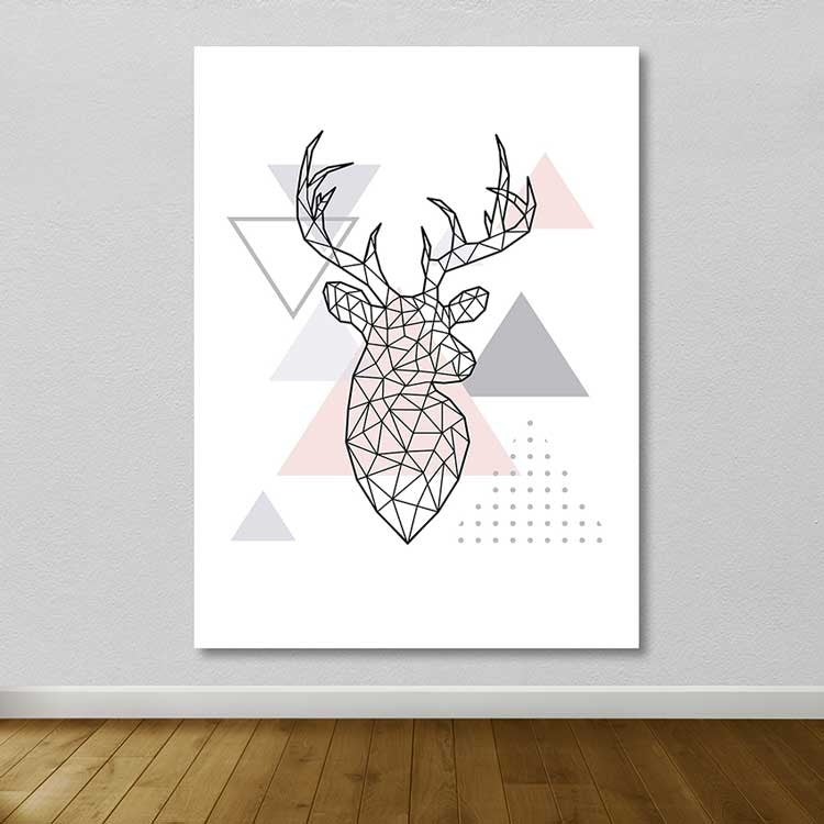 Quadro em Tela Decorativa Multicolor, 100 x 140 cm, 100% Canvas, Moldura de Madeira 3–4 cm