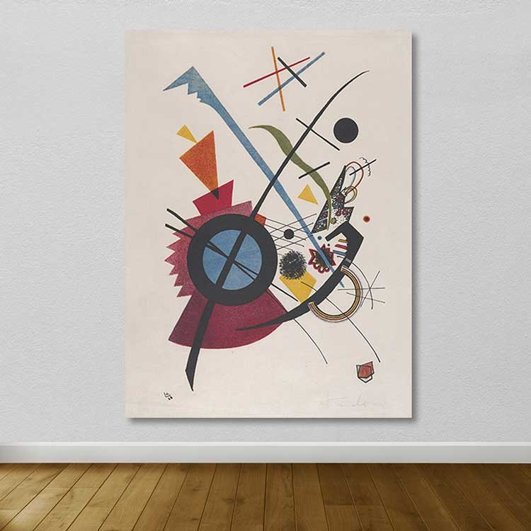 Tela Decorativa em Canvas Multicolor 100x140 cm com Moldura de Madeira (3–4 cm)