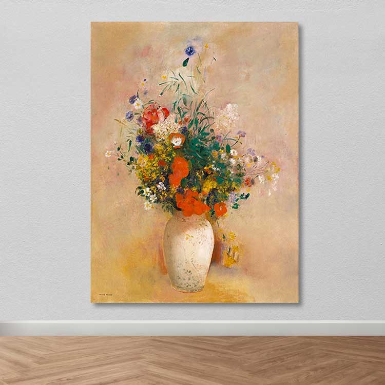 Quadro em Tela Multicor 100x140 cm com Moldura de Madeira – DEV02610100140