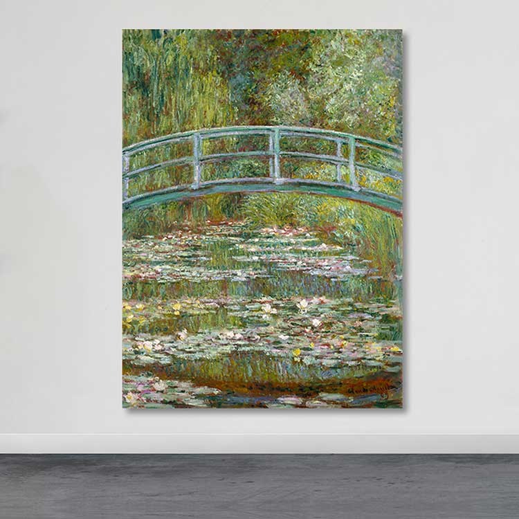 Quadro em Tela Decorativa Multicolor 100x140 cm com Moldura de Madeira (Esp. 3–4 cm) – 100% Canvas