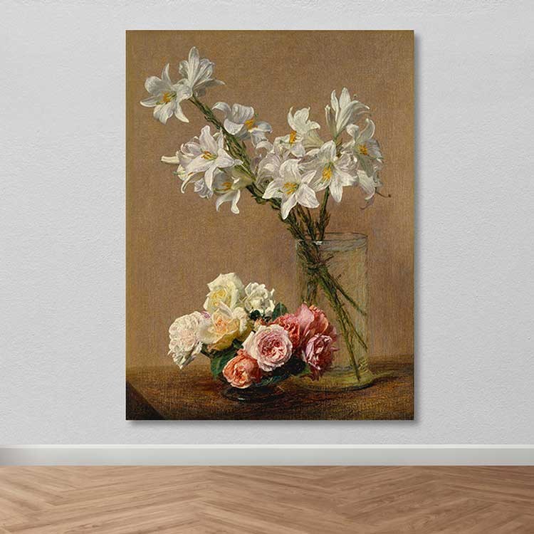 Quadro em Tela Decorativo Multicolor 100x140 cm com Moldura de Madeira (Espessura 3–4 cm) – 100% Canvas