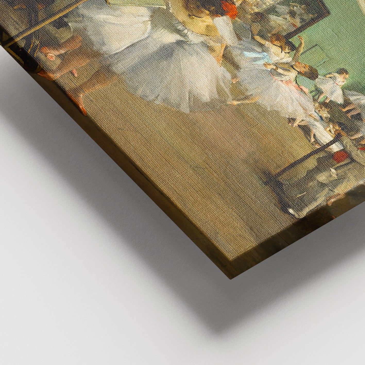 Quadro em Tela Decorativa Multicolor 100 x 140 cm com Moldura de Madeira (3–4 cm)