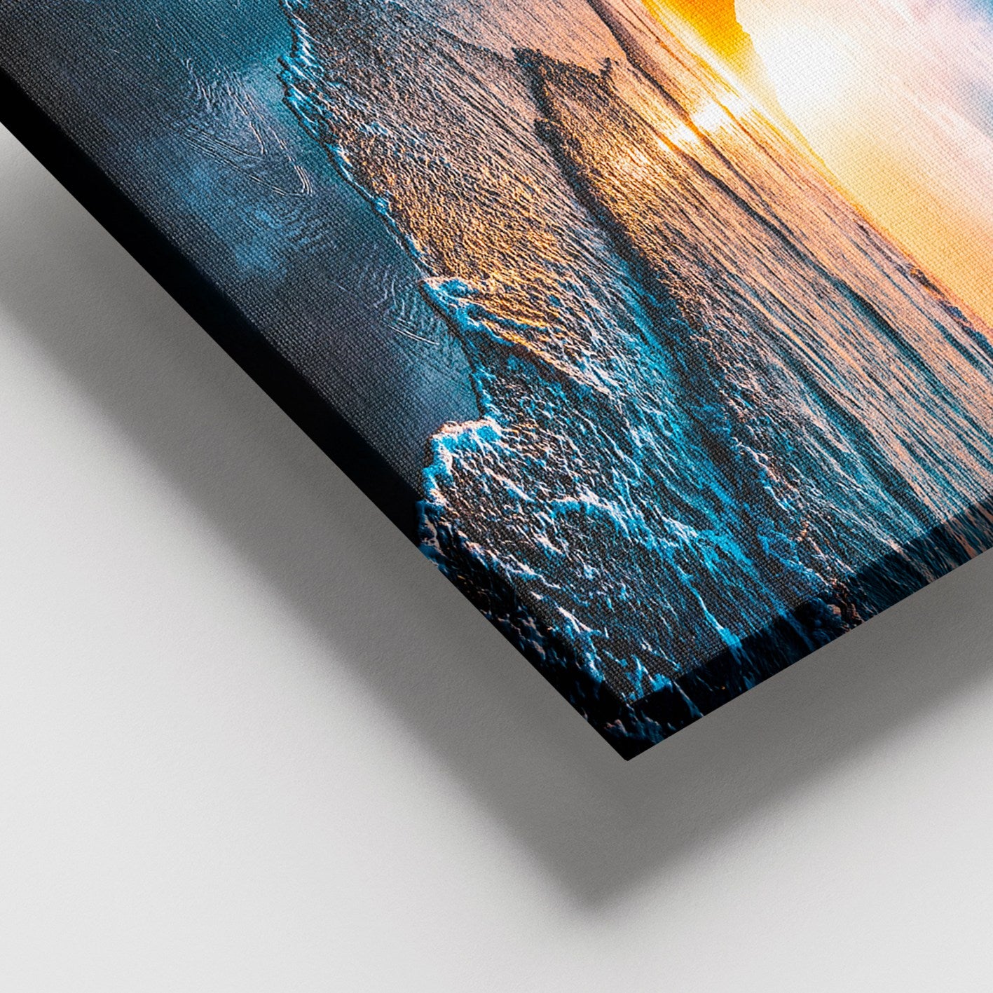 Tela Decorativa Multicolor 100x140 cm com Moldura de Madeira (3–4 cm)