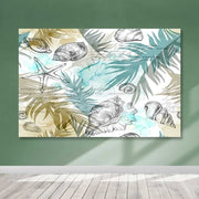 Quadro em Tela Decorativo Multicolor 100x140 cm com Moldura de Madeira (3–4 cm) – 100% Canvas